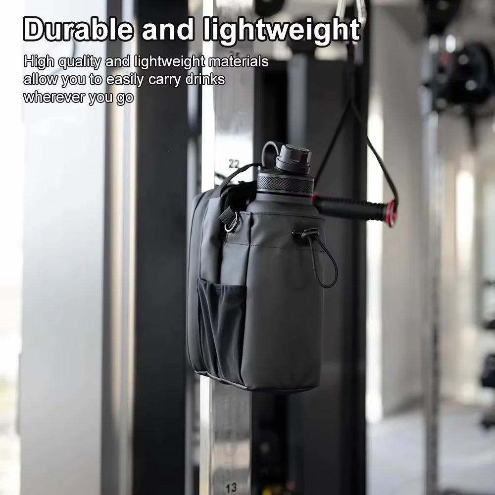 Portable Magnetic Gym Pouch – Water Bottle & Phone Carrier with Extra Storage