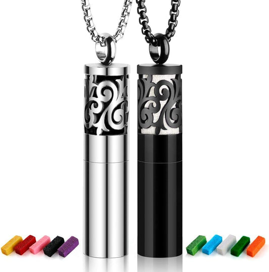 Essential Oil Diffuser Necklaces for Women – 2PCS Gift Set