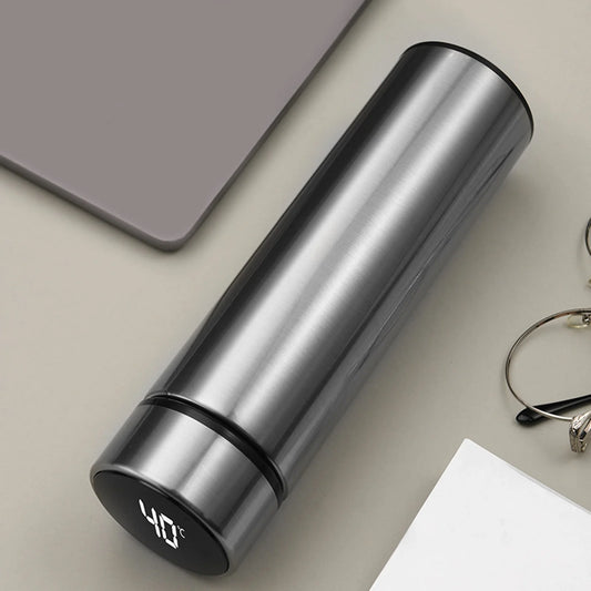 mart LED Temperature Water Bottle – Double Wall Insulated Stainless Steel Travel Mug