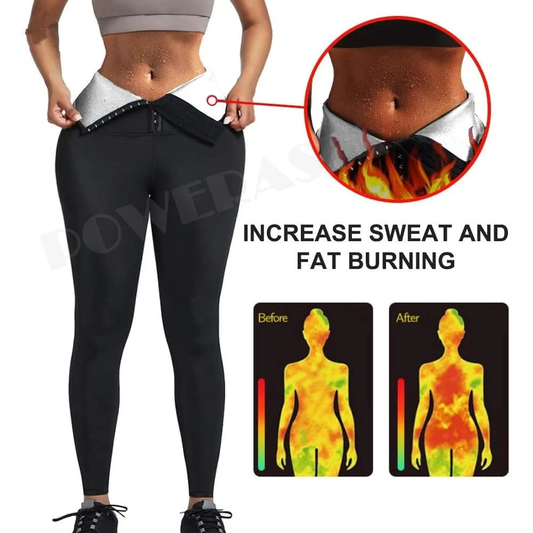 Women High Waist Corset Leggings Waist Trainer Tummy Control Slimming Body Shaper Compression Workout Yoga Pants