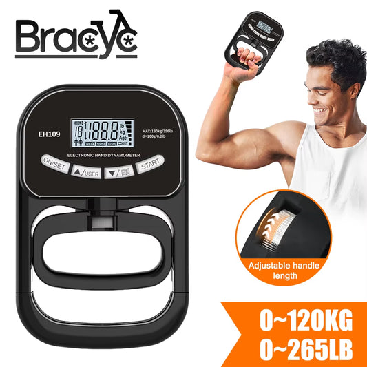 Grip Strength Tester 265 lb (120 kg) – Digital, USB