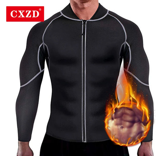 RSLNT Men’s Thermo Sweat Sauna Shirt – Neoprene Shaper for Intense Workouts & Weight Loss