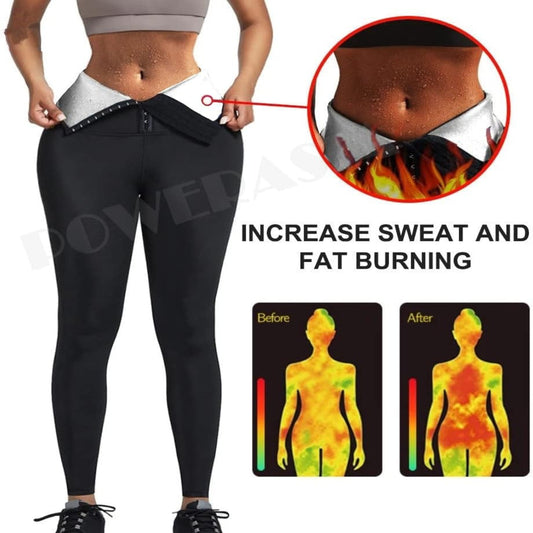 Women High Waist Corset Leggings Waist Trainer Tummy Control Slimming Body Shaper Compression Workout Yoga Pants