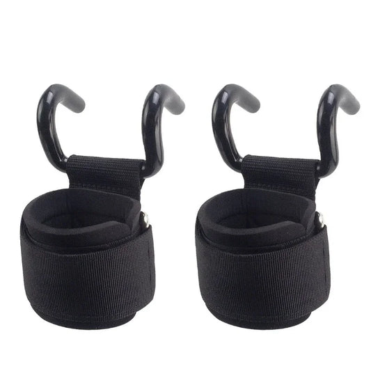 Power Grip Hooks – Heavy Duty Weight Lifting Straps with Wrist Support (2PCS)